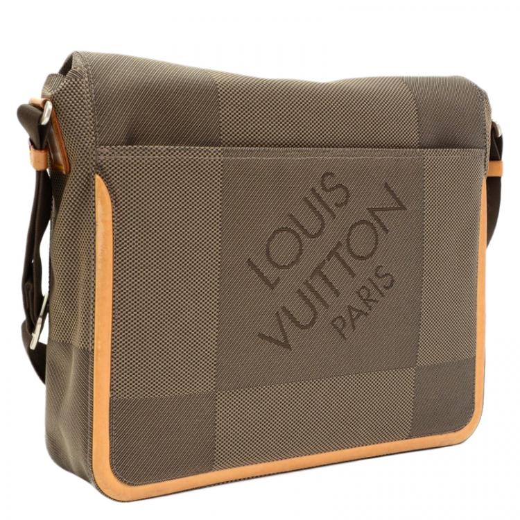 Pre Owned Louis Vuitton Terre Damier Geant Canvas Messenger Bag