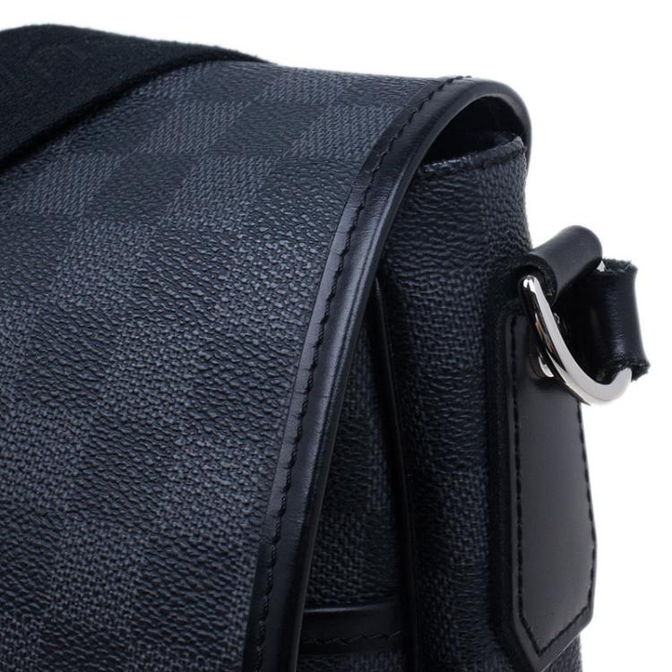 Pre Owned Louis Vuitton Damier Graphite Renzo Messenger Bag
