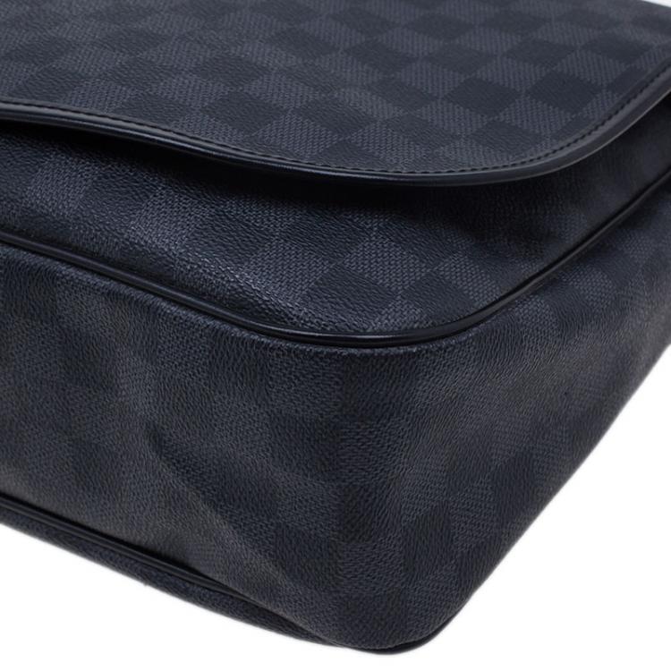 Pre Owned Louis Vuitton Damier Graphite Renzo Messenger Bag