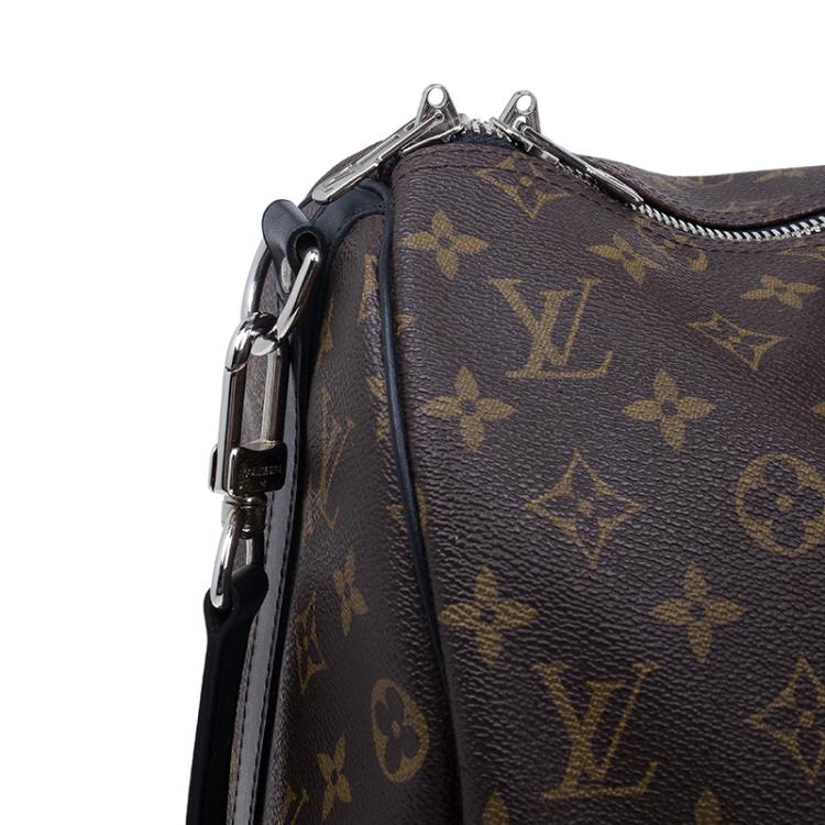Pre Owned Louis Vuitton Monogram Macassar Canvas Keepall 45