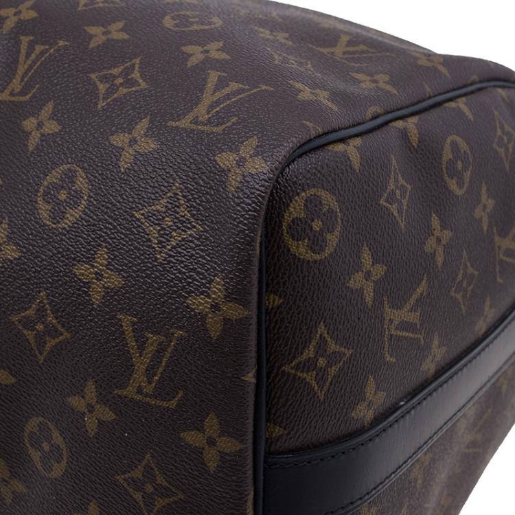 Pre Owned Louis Vuitton Monogram Macassar Canvas Keepall 45