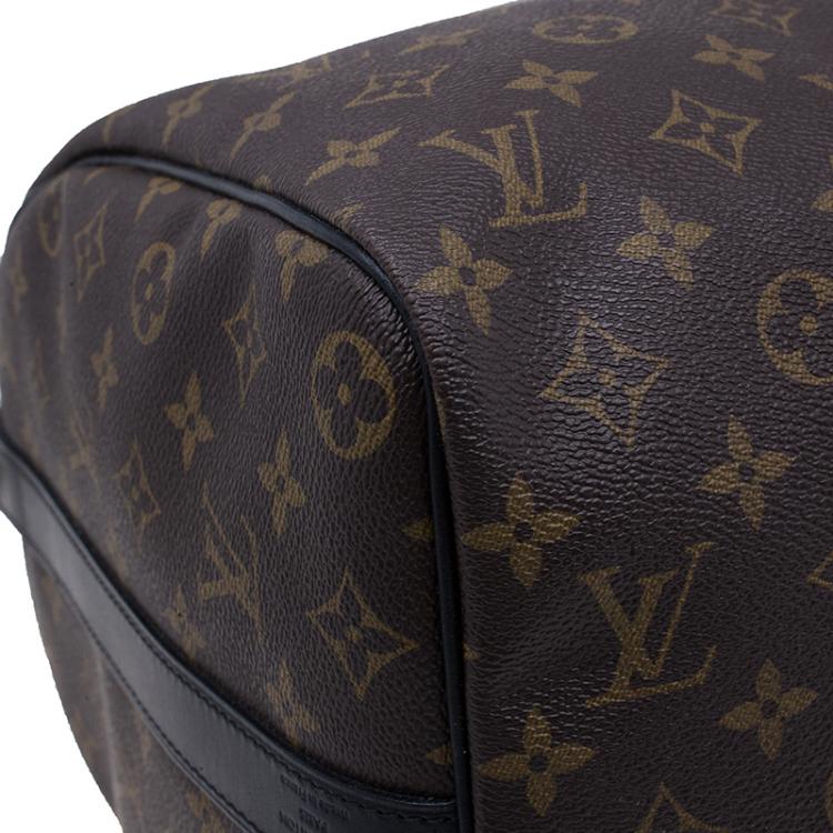 Pre Owned Louis Vuitton Monogram Macassar Canvas Keepall 45