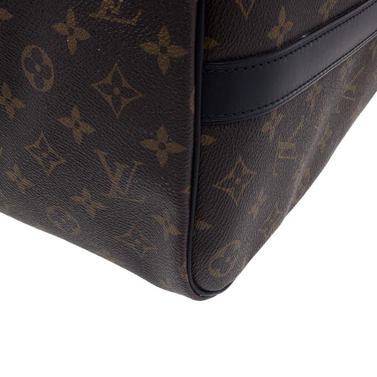 Pre Owned Louis Vuitton Monogram Macassar Canvas Keepall 45