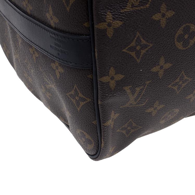 Pre Owned Louis Vuitton Monogram Macassar Canvas Keepall 45
