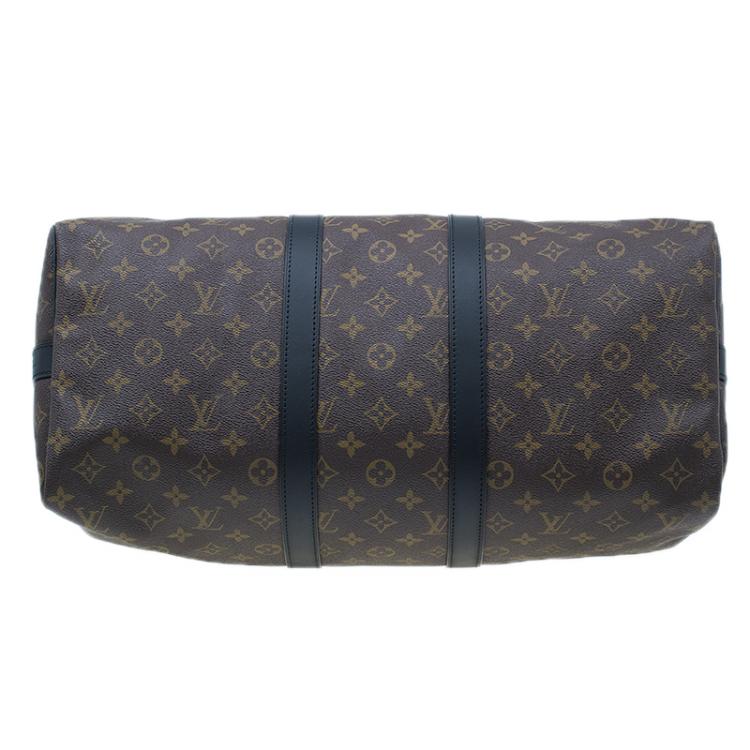 Pre Owned Louis Vuitton Monogram Canvas Macassar Keepall Bandouliere 45