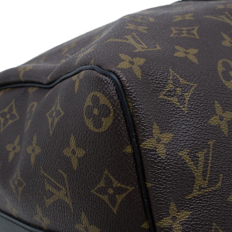 Pre Owned Louis Vuitton Monogram Canvas Macassar Keepall Bandouliere 45