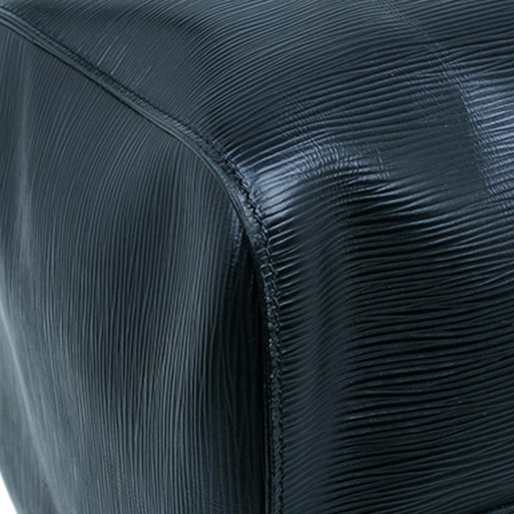 مملوكة مسبقًا Louis Vuitton Black Epi Keepall 50 Travel Boston Bag