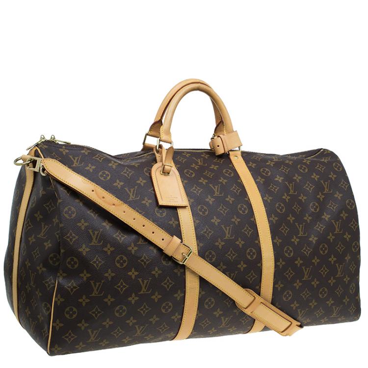 Pre Owned Louis Vuitton Monogram Canvas Keepall Bandouliere 60