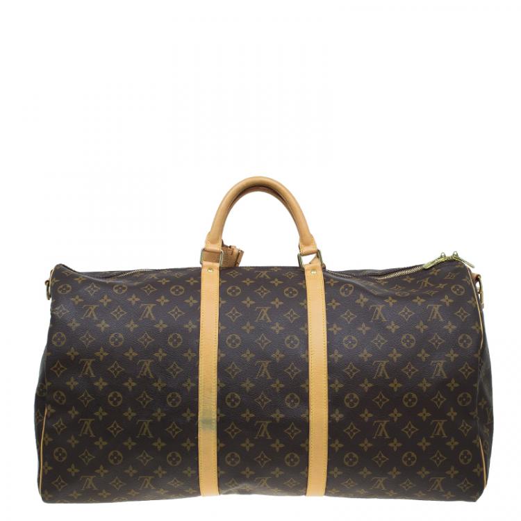 Pre Owned Louis Vuitton Monogram Canvas Keepall Bandouliere 60