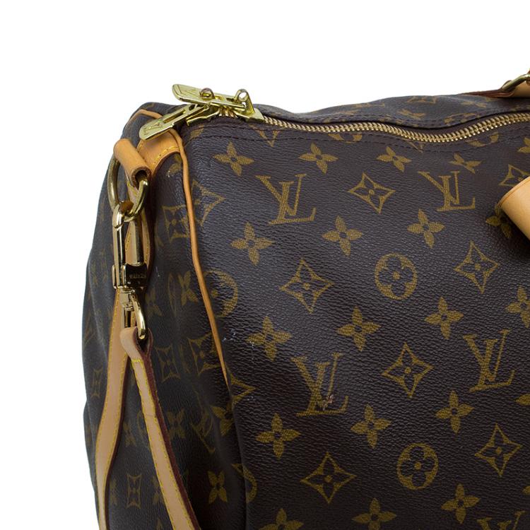Pre Owned Louis Vuitton Monogram Canvas Keepall Bandouliere 55