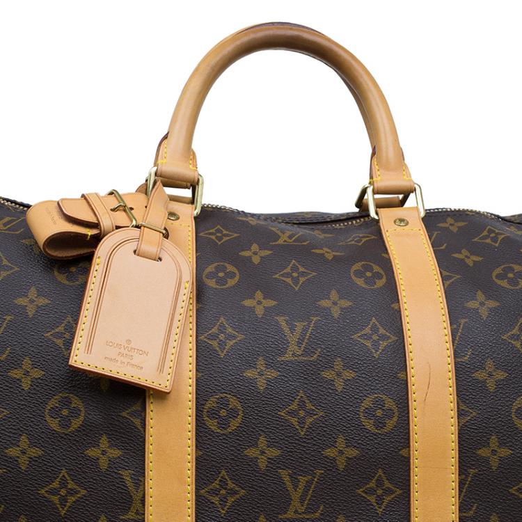 Pre Owned Louis Vuitton Monogram Canvas Keepall Bandouliere 55