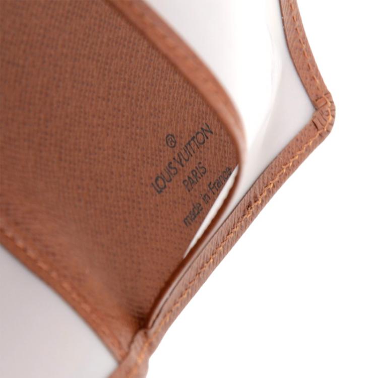 Pre Owned Louis Vuitton Brown Taiga Leather Card Case