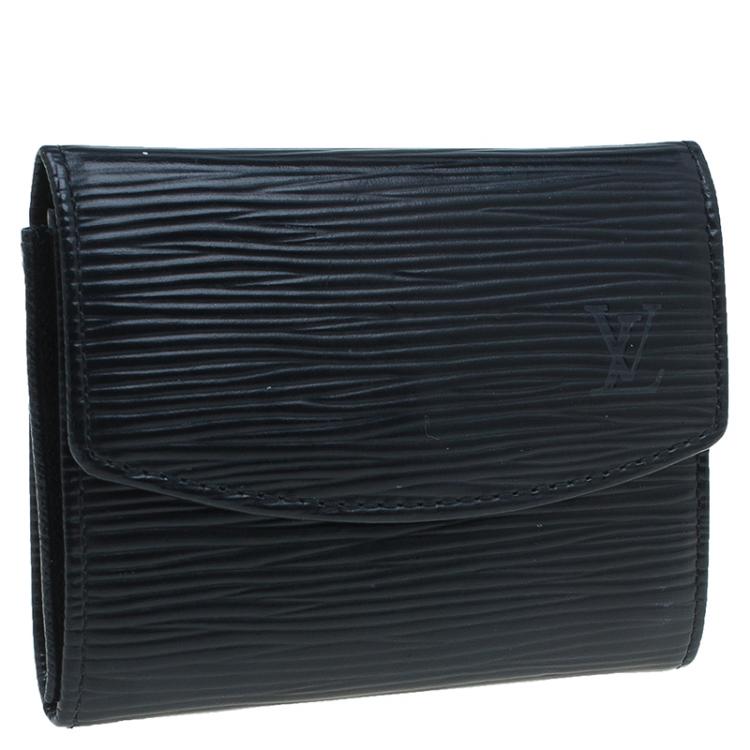 Pre Owned Louis Vuitton Black Epi Leather Business Card Holder