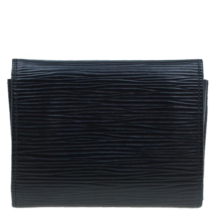 Pre Owned Louis Vuitton Black Epi Leather Business Card Holder