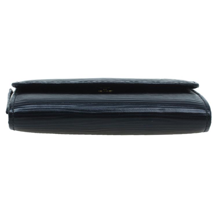 Pre Owned Louis Vuitton Black Epi Leather Business Card Holder