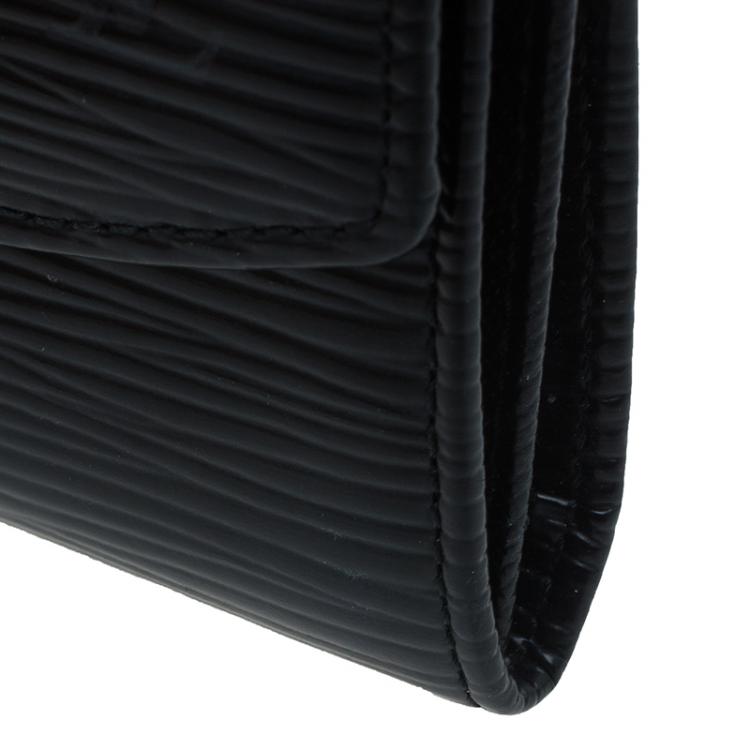 Pre Owned Louis Vuitton Black Epi Leather Business Card Holder