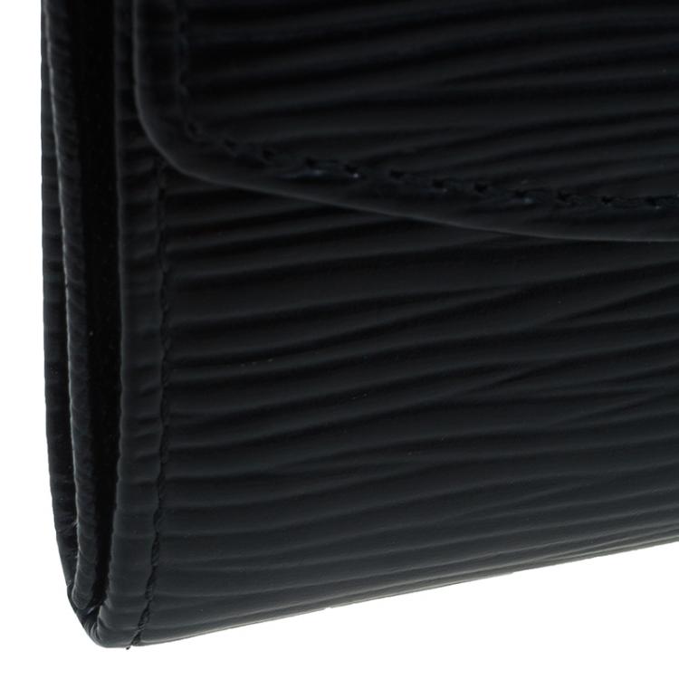 Pre Owned Louis Vuitton Black Epi Leather Business Card Holder