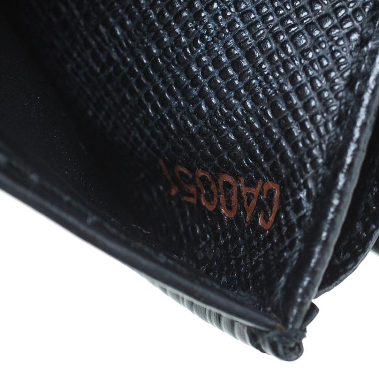 Pre Owned Louis Vuitton Black Epi Leather Business Card Holder