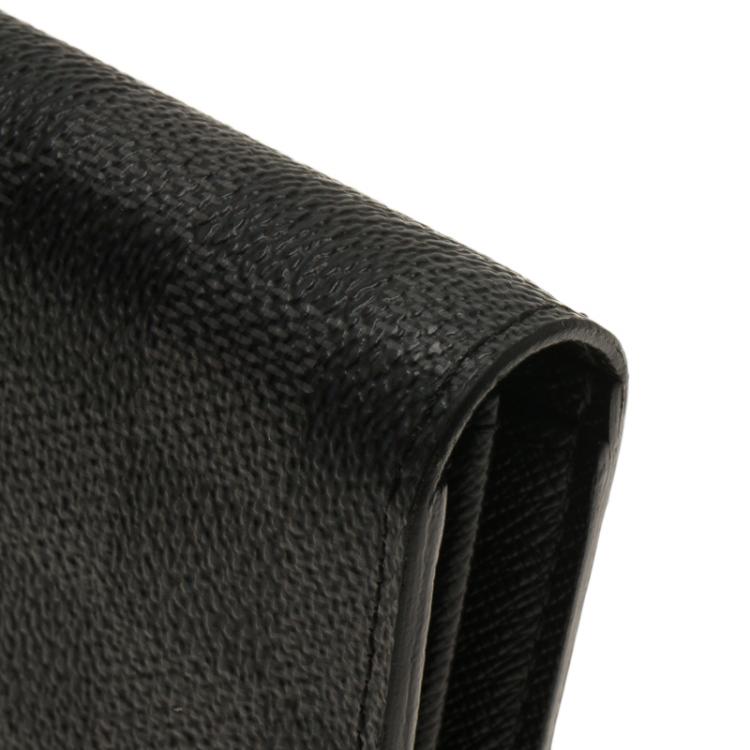 Pre Owned Louis Vuitton  Damier Graphite Canvas Brazza Flap Wallet