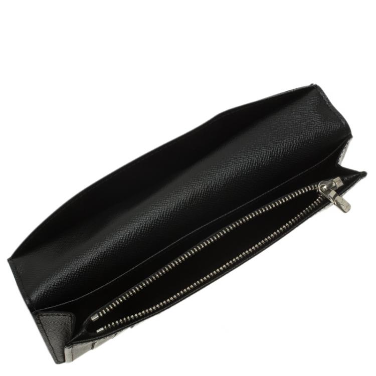 Pre Owned Louis Vuitton  Damier Graphite Canvas Brazza Flap Wallet