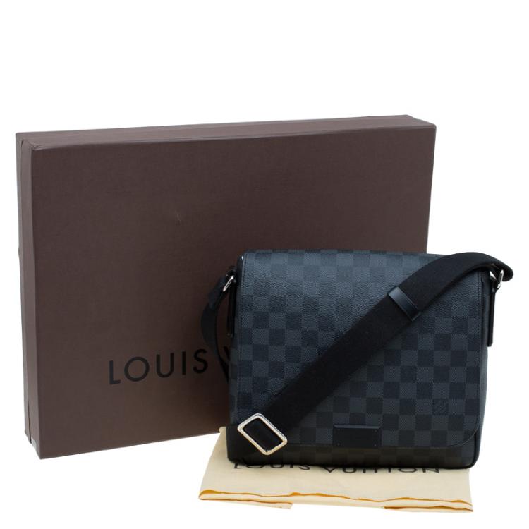 Pre Owned Louis Vuitton Damier Graphite Canvas District PM Bag