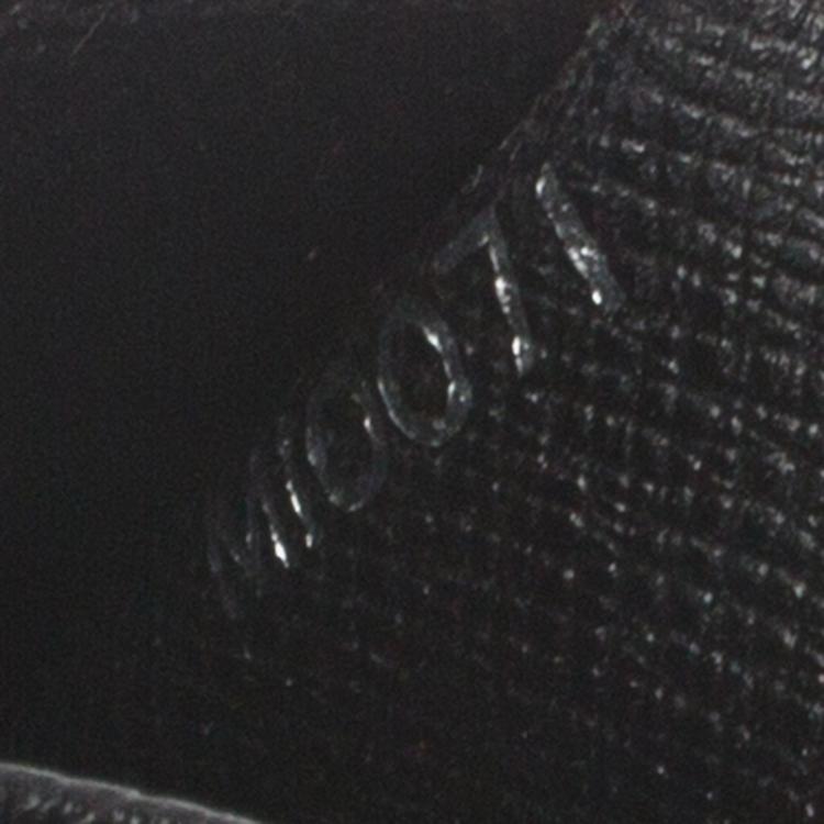 Pre Owned Louis Vuitton Black Taiga Leather Pocket Organizer