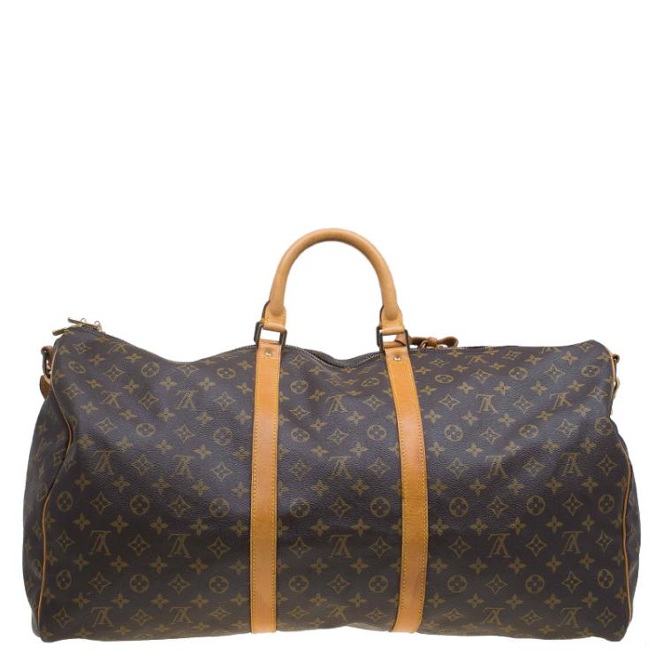 Pre Owned Louis Vuitton Monogram Canvas Keepall Bandouliere 60 