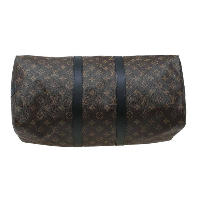 Pre Owned Louis Vuitton Monogram Canvas Macassar Keepall Bandouliere 45