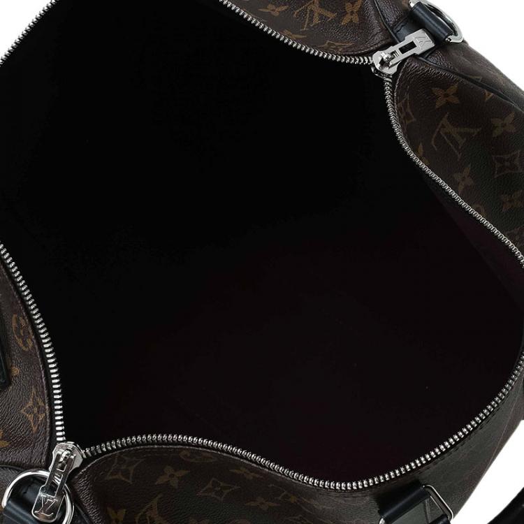 Pre Owned Louis Vuitton Monogram Canvas Macassar Keepall Bandouliere 45