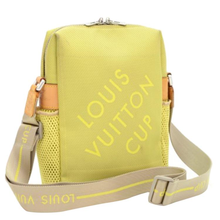 Pre Owned Louis Vuitton Jaune Damier Geant Limited Edition LV Cup Weatherly Bag