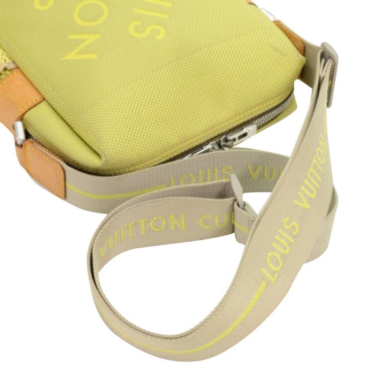 Pre Owned Louis Vuitton Jaune Damier Geant Limited Edition LV Cup Weatherly Bag