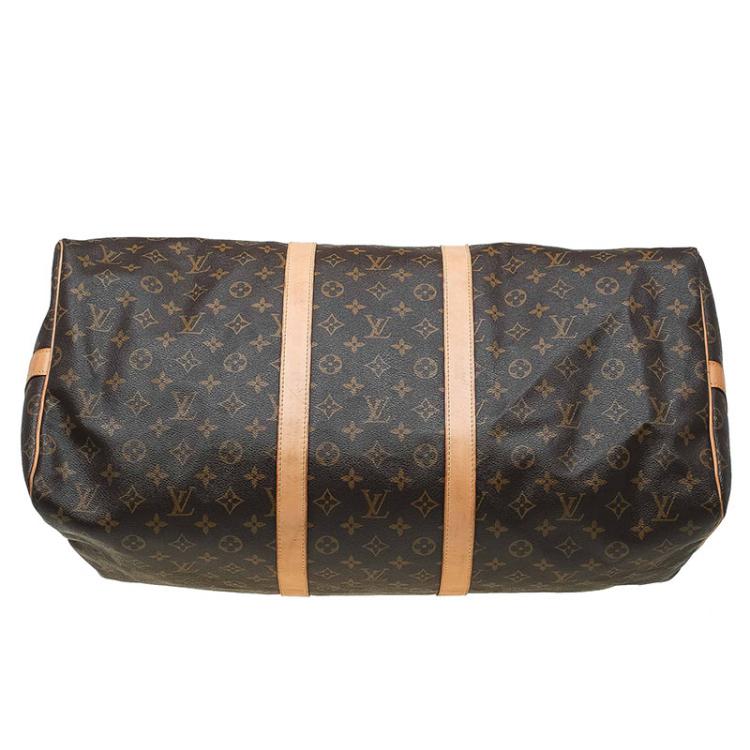 Pre Owned Louis Vuitton Monogram Canvas Keepall Bandouliere 55