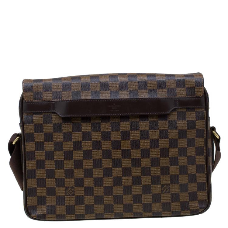 Pre Owned Louis Vuitton Damier Ebene Canvas Shelton MM Messenger Bag