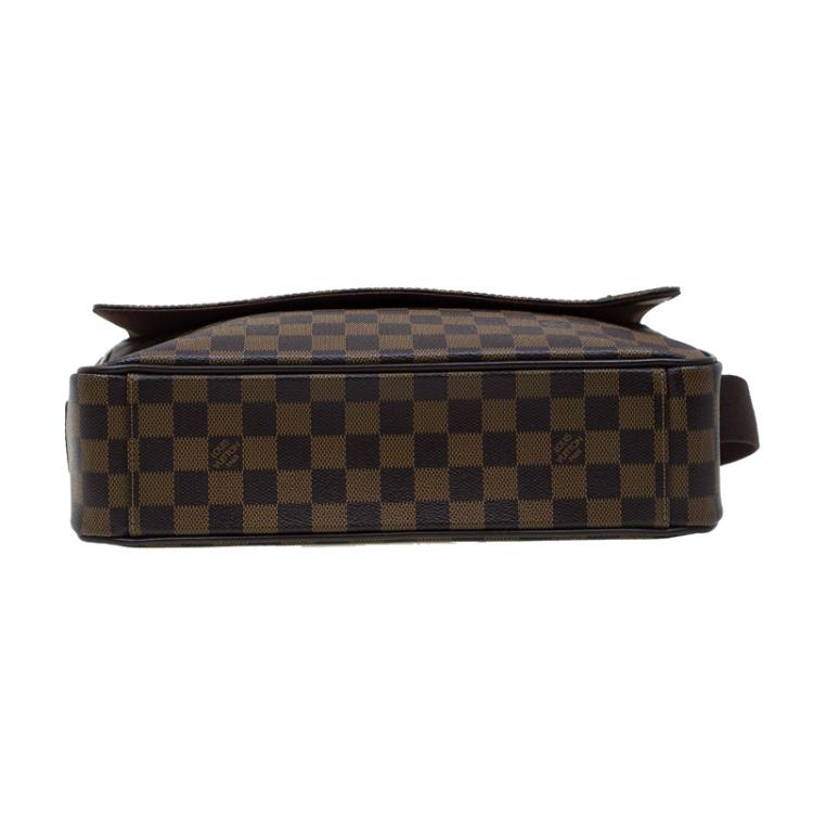Pre Owned Louis Vuitton Damier Ebene Canvas Shelton MM Messenger Bag