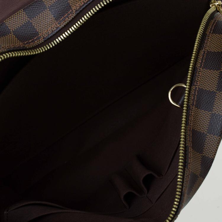 Pre Owned Louis Vuitton Damier Ebene Canvas Shelton MM Messenger Bag