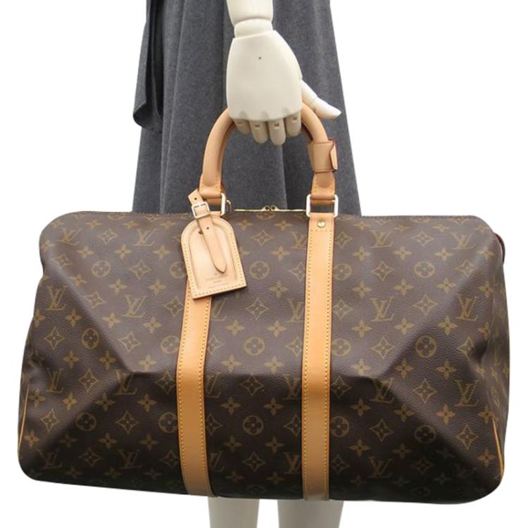 Pre Owned Louis Vuitton Monogram Canvas Keepall 45