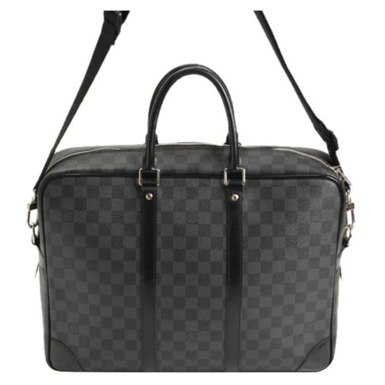 Pre Owned Louis Vuitton Damier Graphite Porte Documents Voyage Briefcase GM
