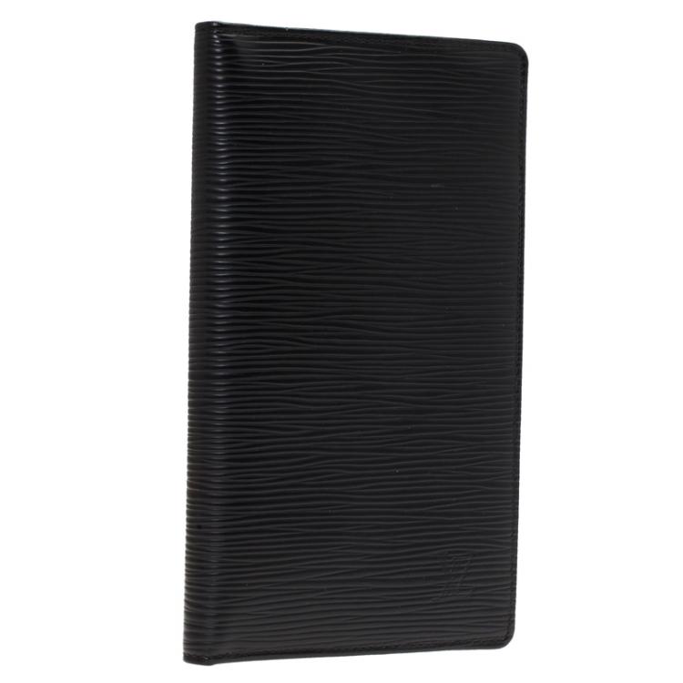 Pre Owned Louis Vuitton Black Epi Leather Credit Card and Currency Wallet
