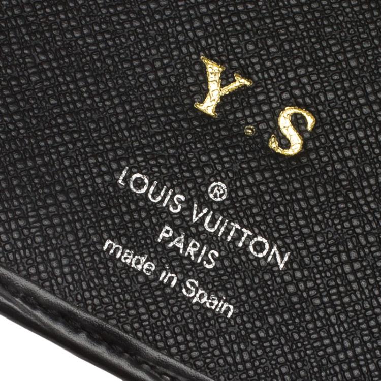 Pre Owned Louis Vuitton Black Epi Leather Credit Card and Currency Wallet
