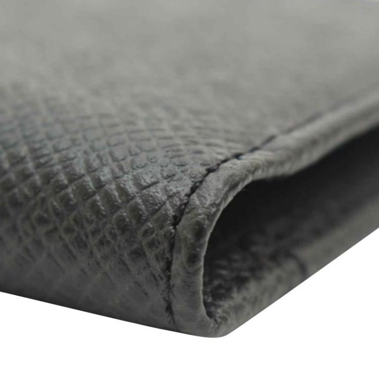 Pre Owned Louis Vuitton Black Taiga Leather Wallet