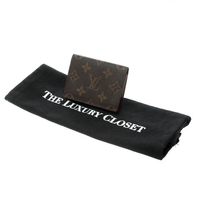 مملوكة مسبقًا Louis Vuitton Monogram Canvas Business Card Holder