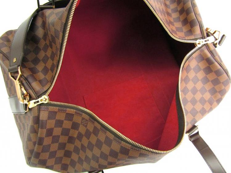 Pre Owned Louis Vuitton Damier Ebene Canvas Sac Polochon Duffel Bag