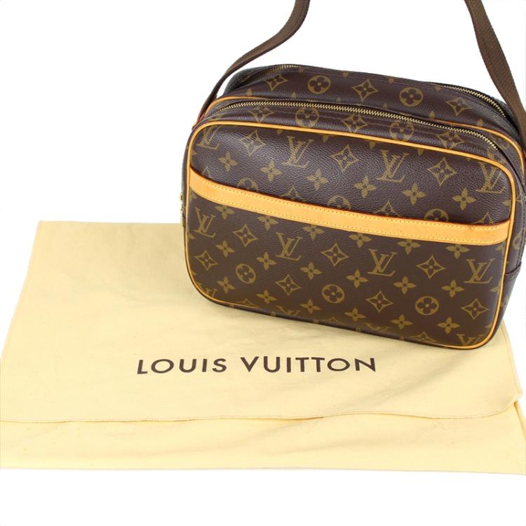 Pre Owned Louis Vuitton Monogram Canvas Reporter PM Bag