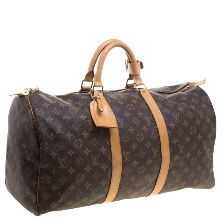 Pre Owned Louis Vuitton Monogram Canvas Keepall 50