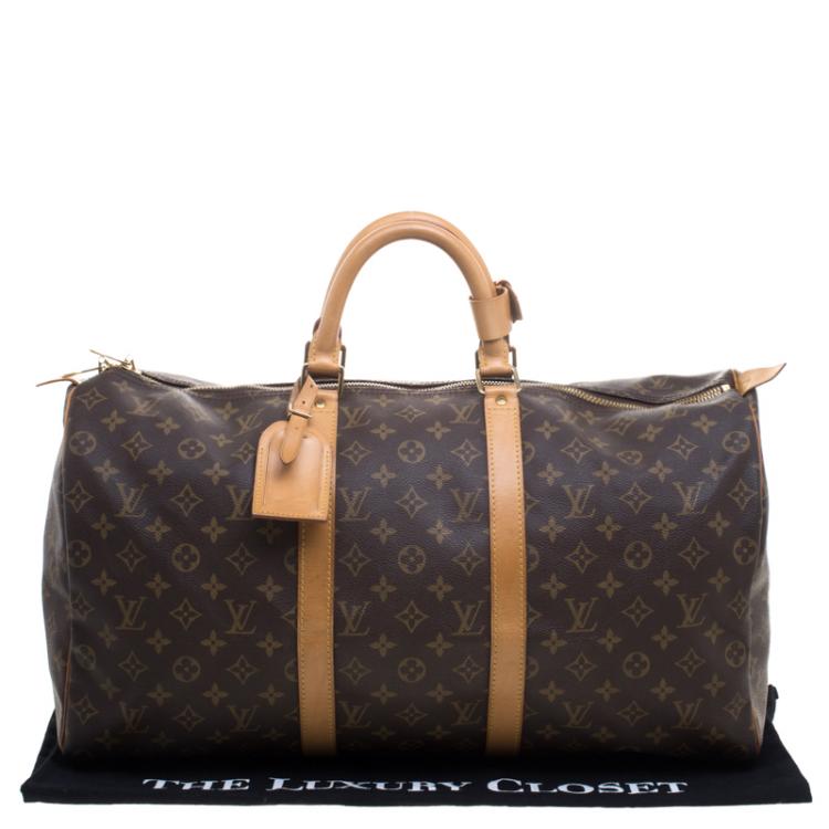 Pre Owned Louis Vuitton Monogram Canvas Keepall 50