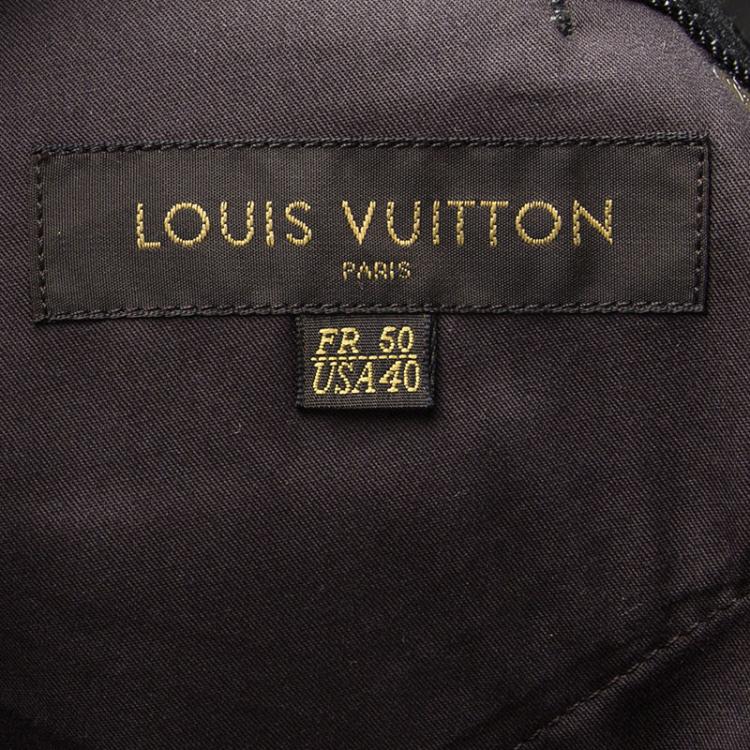 Pre Owned Louis Vuitton Indigo Dark Wash Denim Boot Cut Jeans 3XL