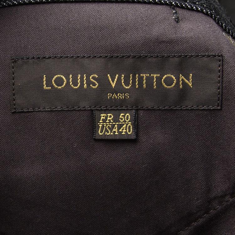 Pre Owned Louis Vuitton Dark Grey Denim Boot Cut Jeans 3XL