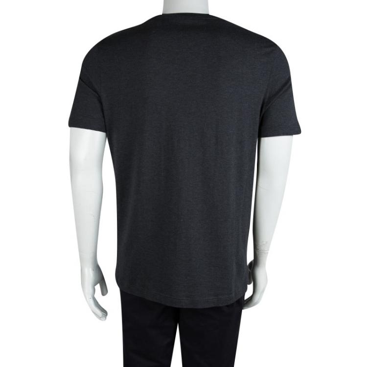 Pre Owned Louis Vuitton Grey Crew Neck T-Shirt L