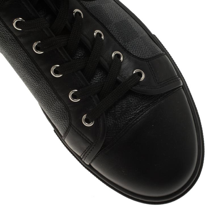 مملوكة مسبقًا Louis Vuitton Damier Graphite Canvas and Leather Sneakers Size 42