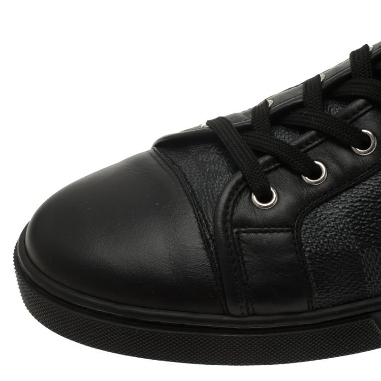 مملوكة مسبقًا Louis Vuitton Damier Graphite Canvas and Leather Sneakers Size 42